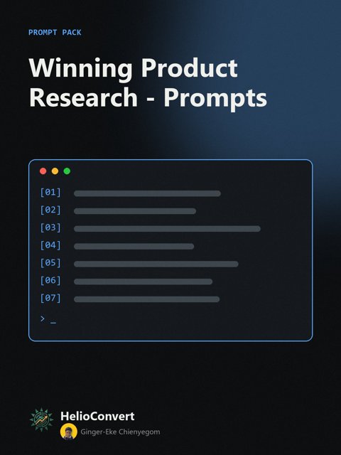 Winning Product Research - Prompts