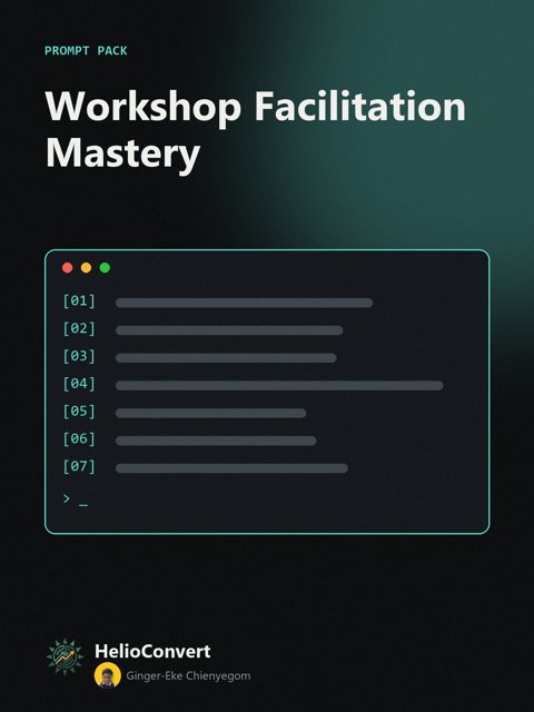 Workshop Facilitation Mastery